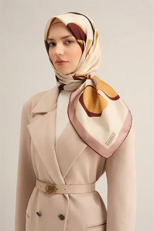 Armine İpek Eşarp 2025 İlkbahar-Yaz - 9317D-02 - Tivil