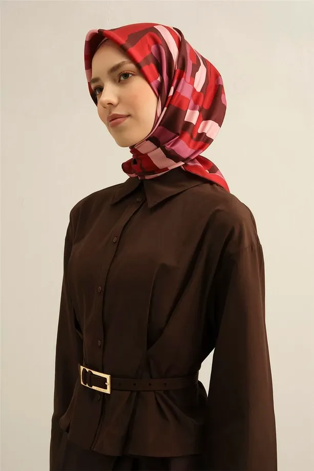 Armine İpek Eşarp 2025 İlkbahar-Yaz - 9303D-83 - Tivil