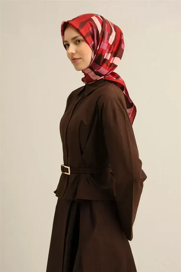 Armine İpek Eşarp 2025 İlkbahar-Yaz - 9303D-83 - Tivil