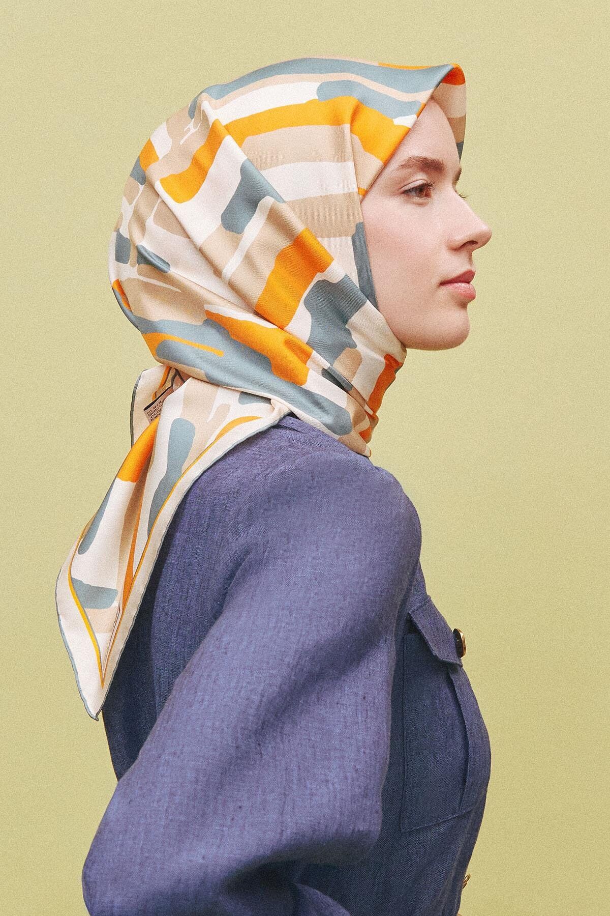 Armine İpek Eşarp 2025 İlkbahar-Yaz - 9303D-03 - Tivil
