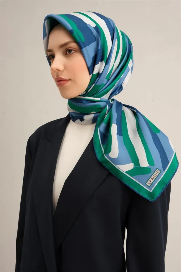 Armine İpek Eşarp 2025 İlkbahar-Yaz - 9303D-81 - Tivil