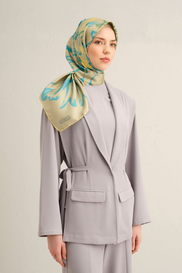 Armine İpek Eşarp 2025 İlkbahar-Yaz - 9322D-12 - Tivil