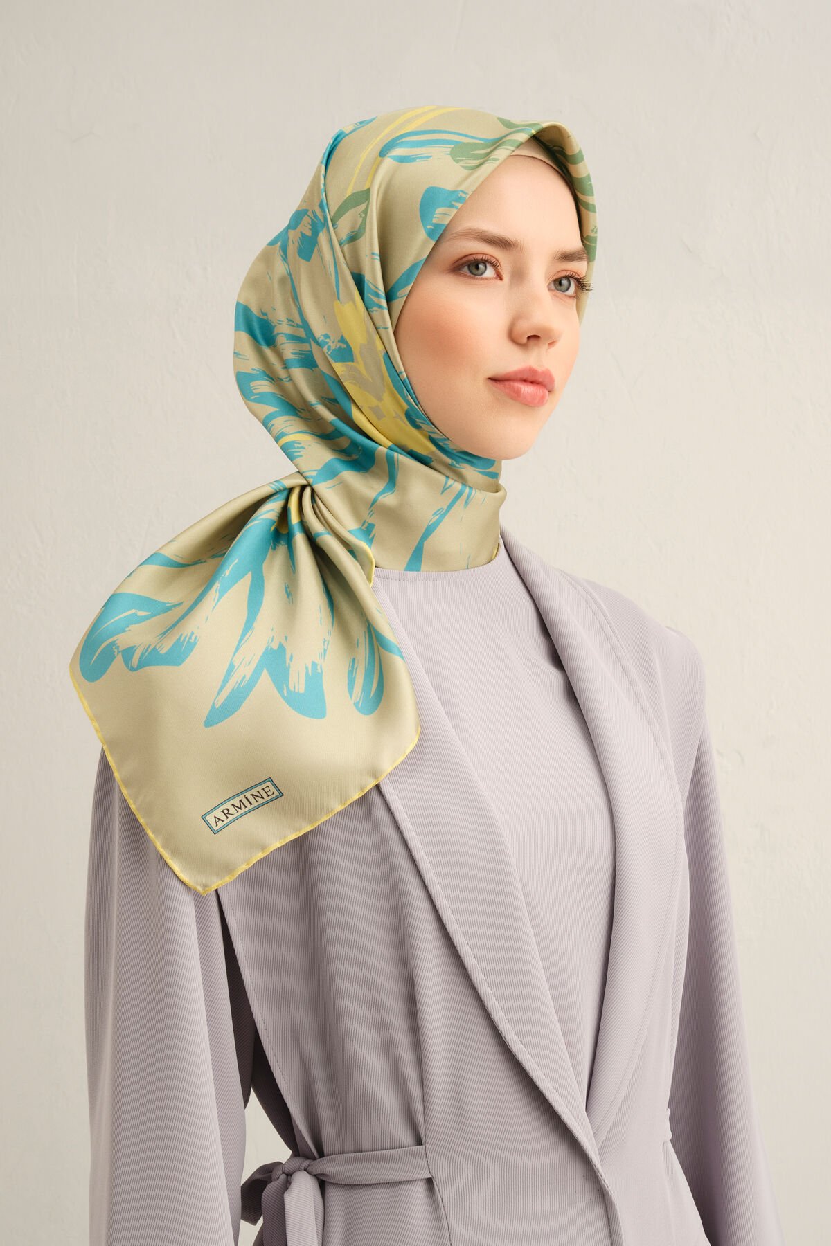 Armine İpek Eşarp 2025 İlkbahar-Yaz - 9322D-12 - Tivil