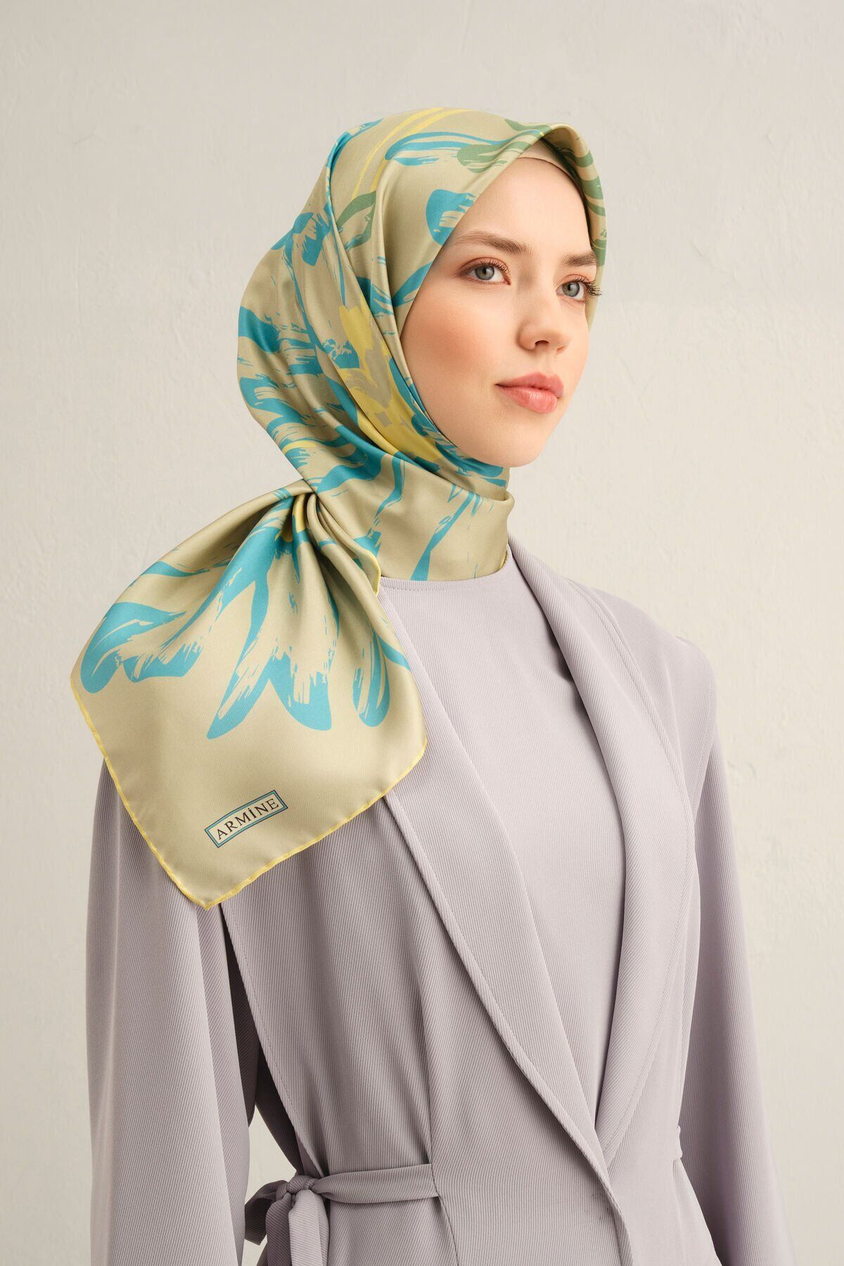 Armine İpek Eşarp 2025 İlkbahar-Yaz - 9322D-12 - Tivil