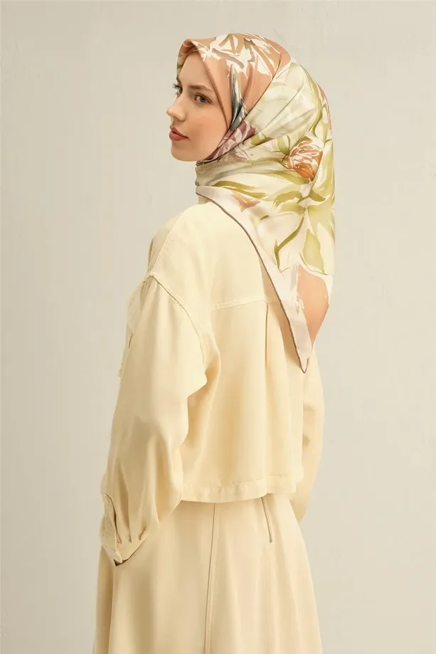 Armine İpek Eşarp 2025 İlkbahar-Yaz - 9337D-04-Tivil