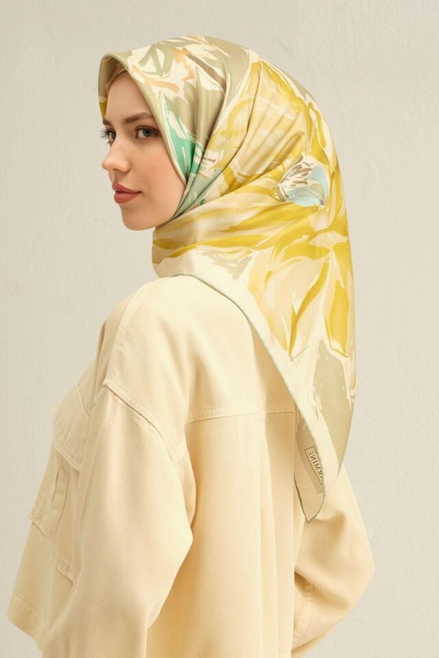 Armine İpek Eşarp 2025 İlkbahar-Yaz - 9337D-83 -Tivil