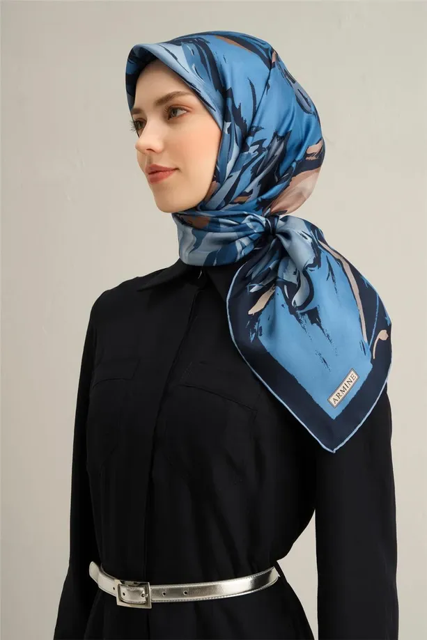 Armine İpek Eşarp 2025 İlkbahar-Yaz - 9337D-81 -Tivil