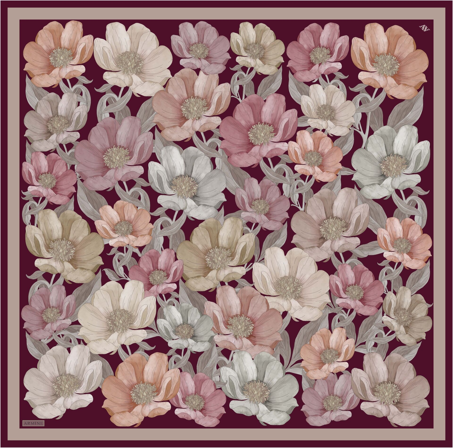 Armine İpek Eşarp 2025/2026 Sonbahar Kış - 9403D-02 - Sura