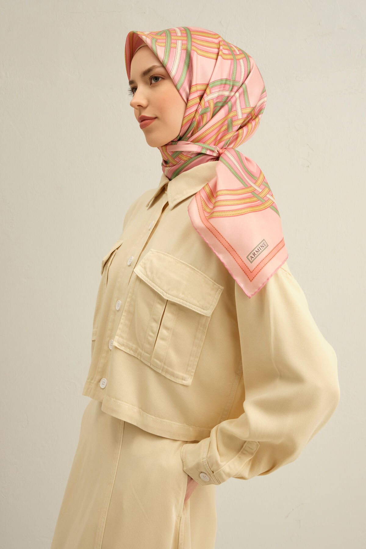 Armine İpek Eşarp 2025 İlkbahar-Yaz - 9333D-06 - Tivil