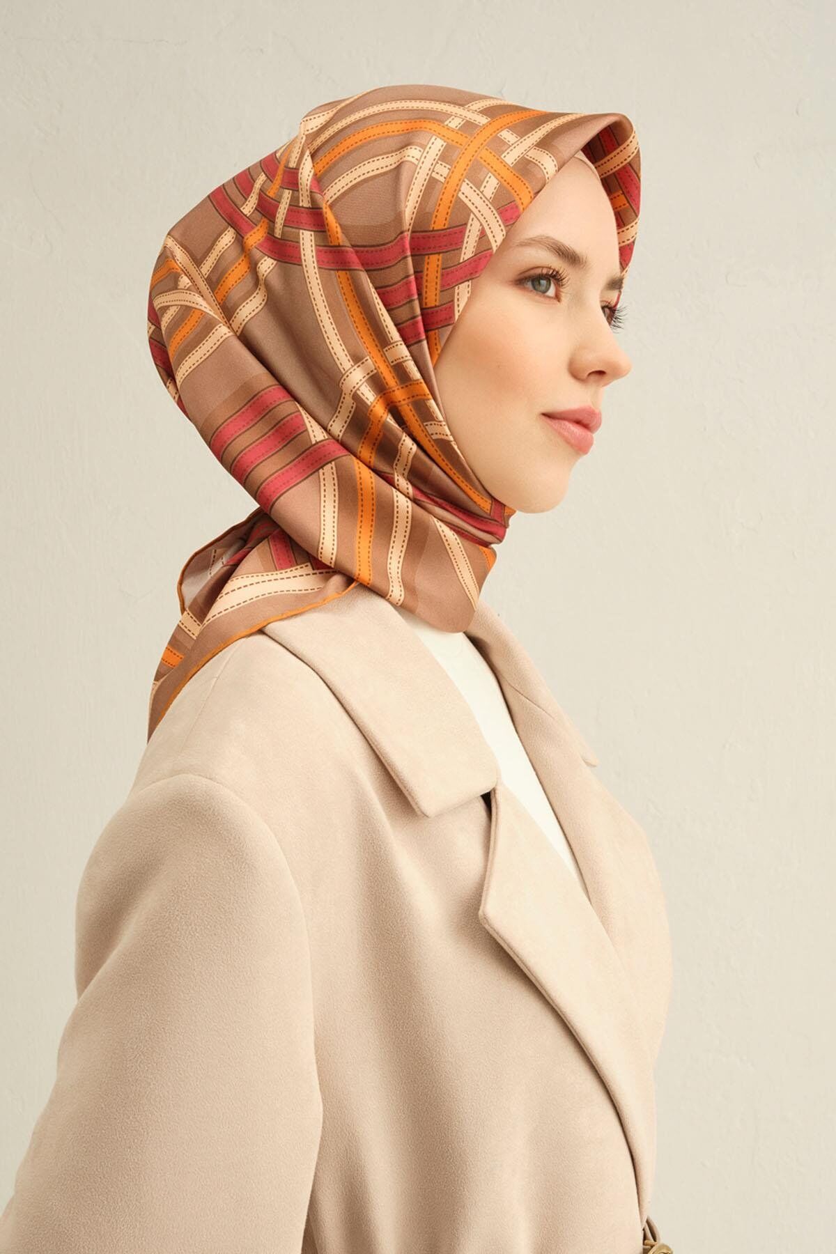 Armine İpek Eşarp 2025 İlkbahar-Yaz - 9333D-03 - Tivil