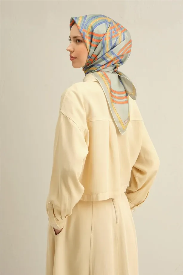 Armine İpek Eşarp 2025 İlkbahar-Yaz - 9333D-35 - Tivil