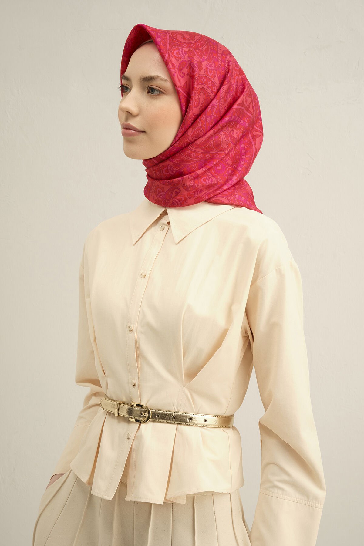 Armine İpek Eşarp 2025 İlkbahar-Yaz - 9304D-55-Sura