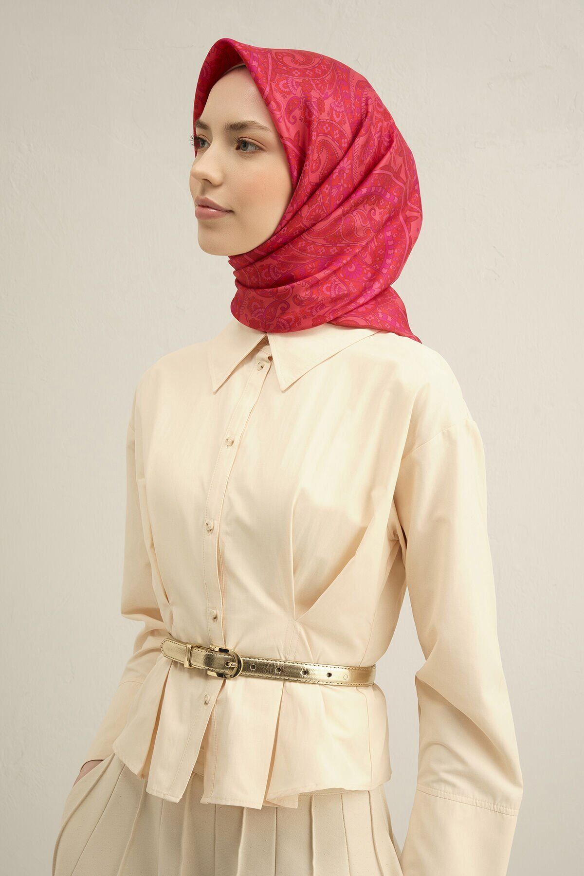 Armine İpek Eşarp 2025 İlkbahar-Yaz - 9304D-55-Sura