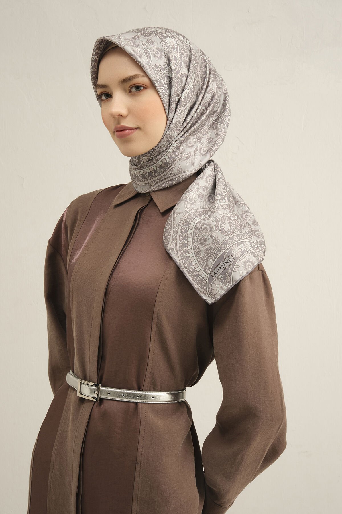 Armine İpek Eşarp 2025 İlkbahar-Yaz - 9304D-02-Sura