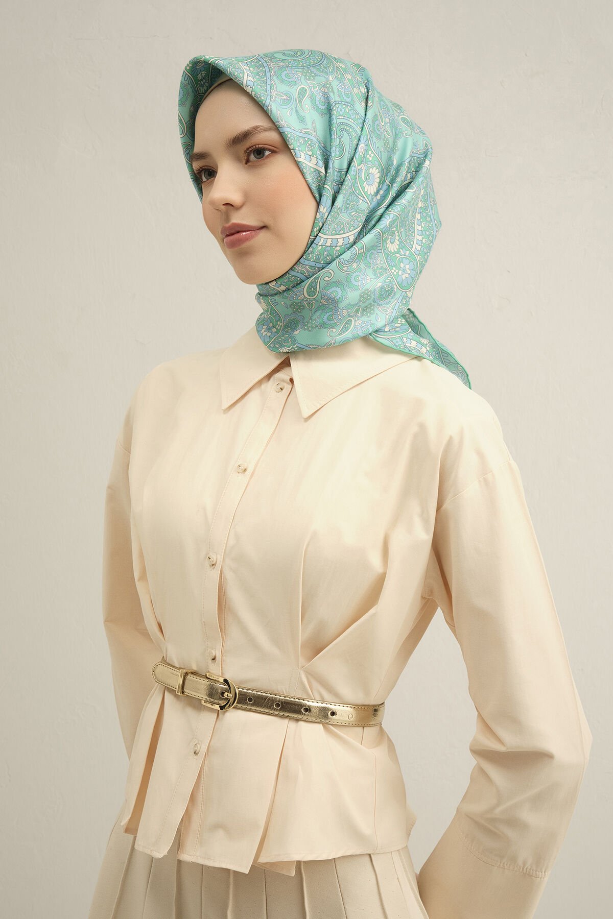 Armine İpek Eşarp 2025 İlkbahar-Yaz - 9304D-20-Tivil
