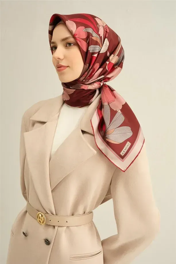 Armine İpek Eşarp 2025 İlkbahar-Yaz - 9312D-85 - Tivil