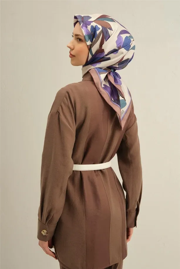 Armine İpek Eşarp 2025 İlkbahar-Yaz - 9312D-81 - Tivil