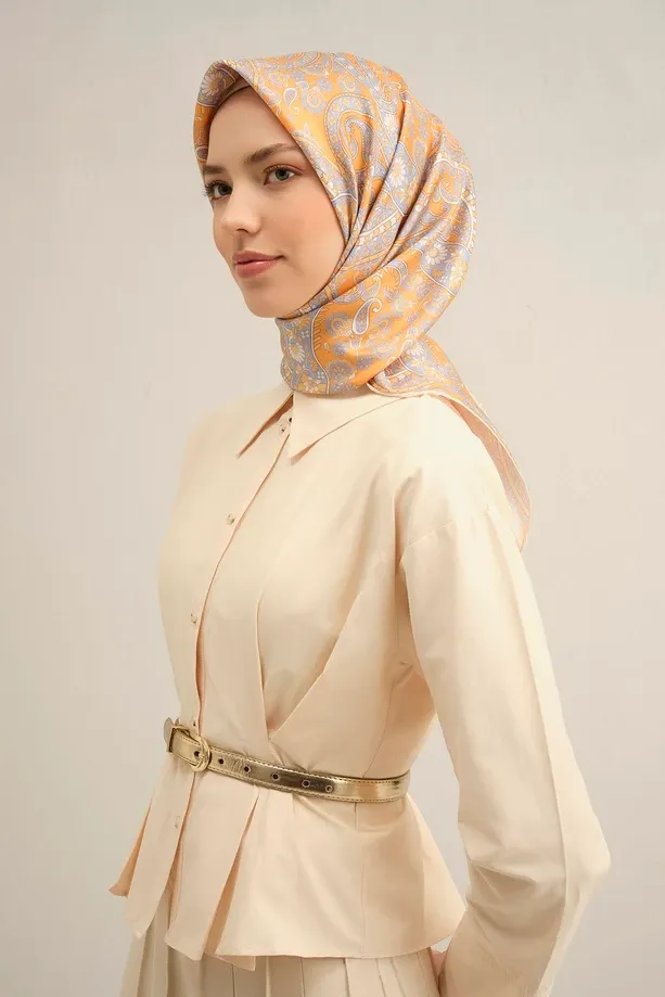 Armine İpek Eşarp 2025 İlkbahar-Yaz - 9304D-37-Tivil
