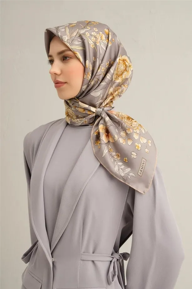 Armine İpek Eşarp 2025 İlkbahar-Yaz - 9347D-52 - Sura