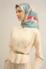 Armine İpek Eşarp 2025 İlkbahar-Yaz - 9302D-54- Tivil