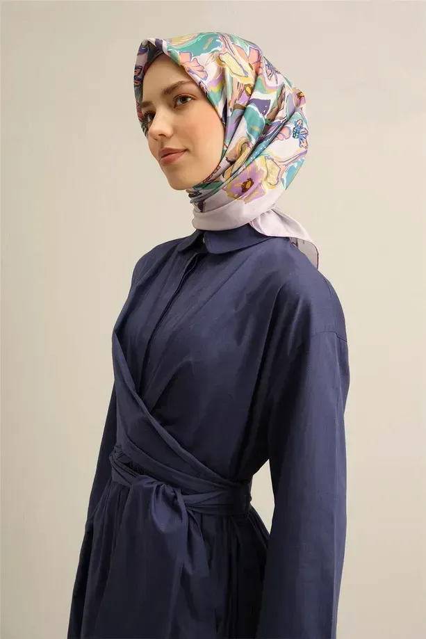 Armine İpek Eşarp 2025 İlkbahar-Yaz - 9332D-33 - Tivil