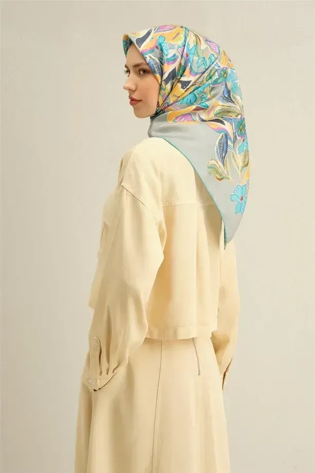 Armine İpek Eşarp 2025 İlkbahar-Yaz - 9332D-57 - Tivil