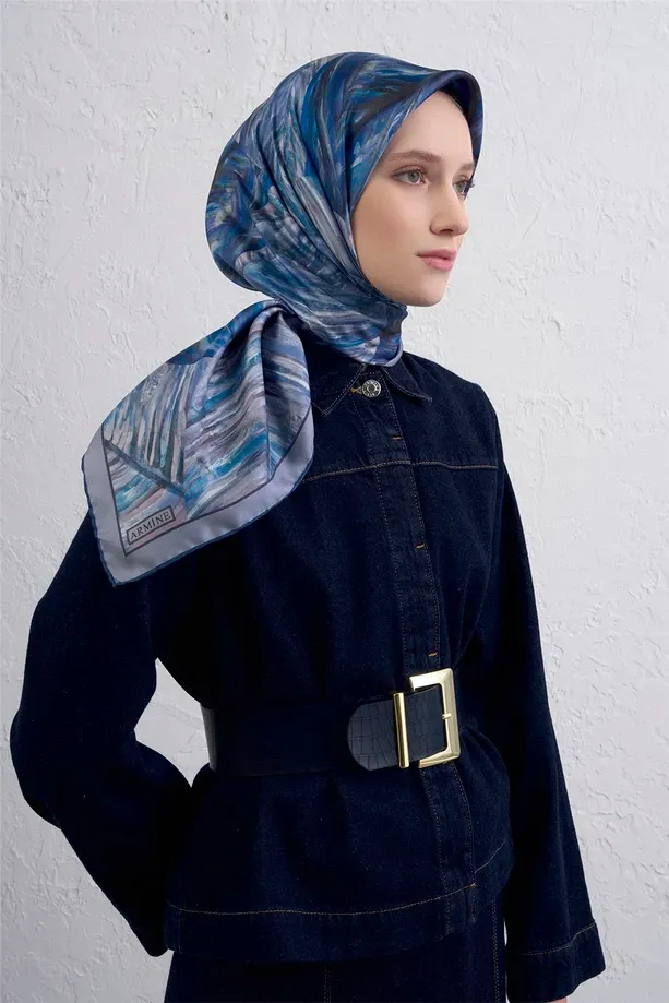Armine İpek Eşarp 2025/2026 Sonbahar Kış - 9430D-82 - Tivil