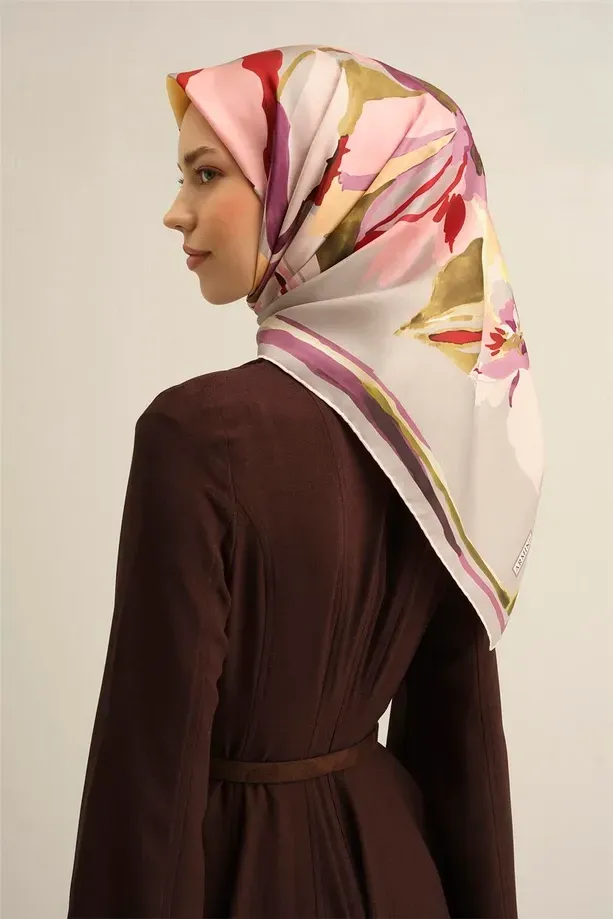 Armine İpek Eşarp 2025 İlkbahar-Yaz - 9340D-32 - Tivil