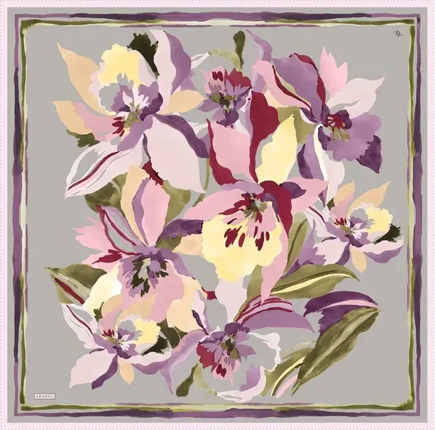 Armine İpek Eşarp 2025 İlkbahar-Yaz - 9340D-32 - Tivil