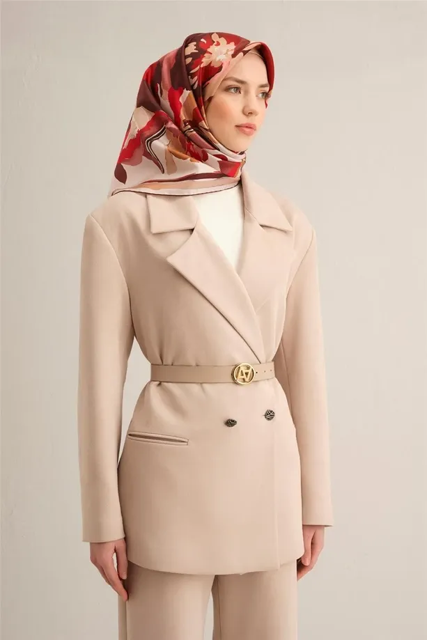 Armine İpek Eşarp 2025 İlkbahar-Yaz - 9340D-03 - Tivil