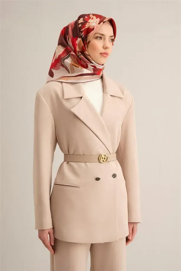 Armine İpek Eşarp 2025 İlkbahar-Yaz - 9340D-03 - Tivil