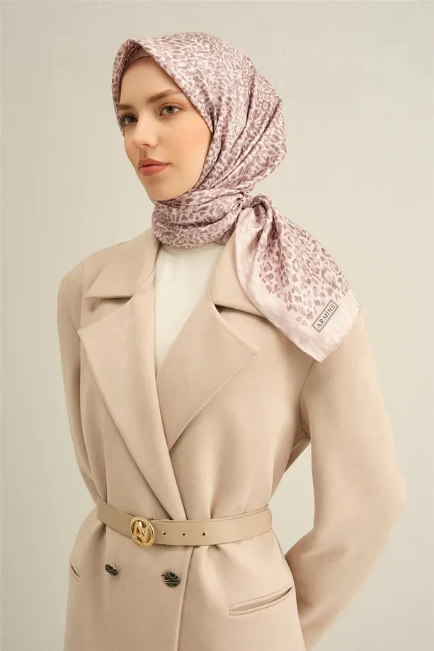 Armine İpek Eşarp 2025 İlkbahar-Yaz - 9352D-82 - Tivil