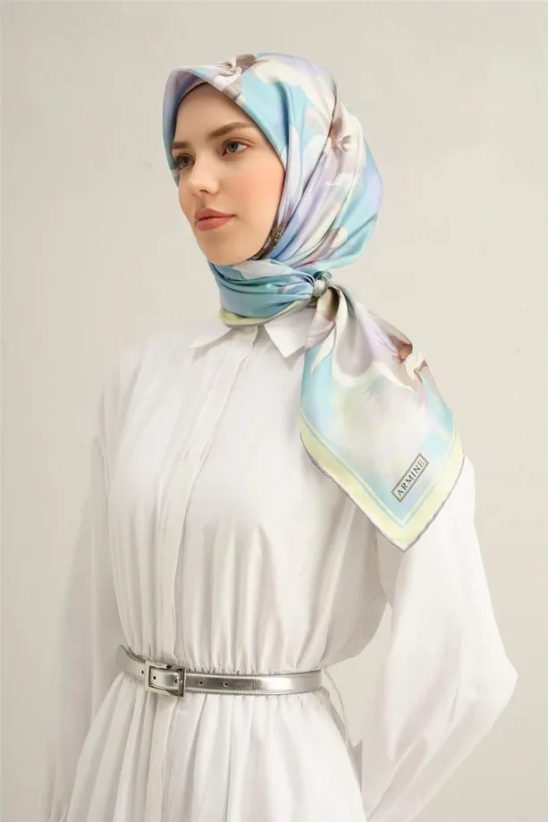 Armine İpek Eşarp 2025 İlkbahar-Yaz - 9305D-03 - Tivil