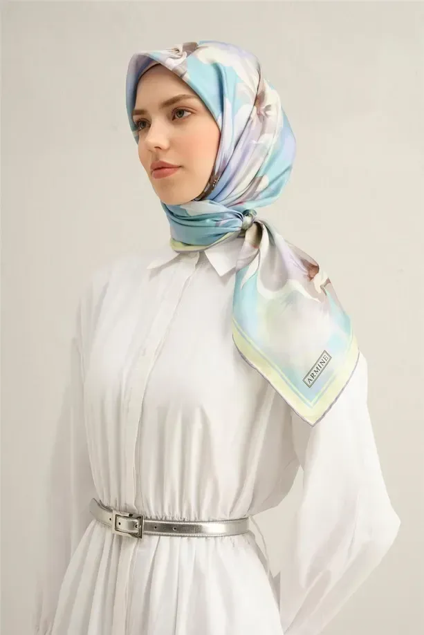 Armine İpek Eşarp 2025 İlkbahar-Yaz - 9305D-03 - Tivil