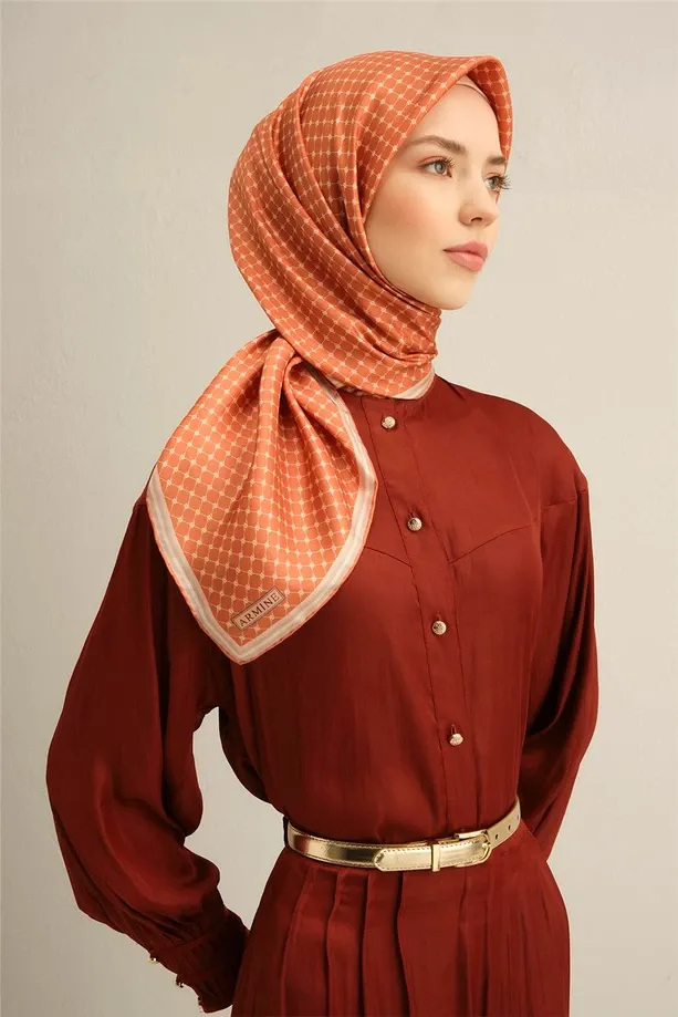 Armine İpek Eşarp 2025 İlkbahar-Yaz - 9345D-05 - Tivil