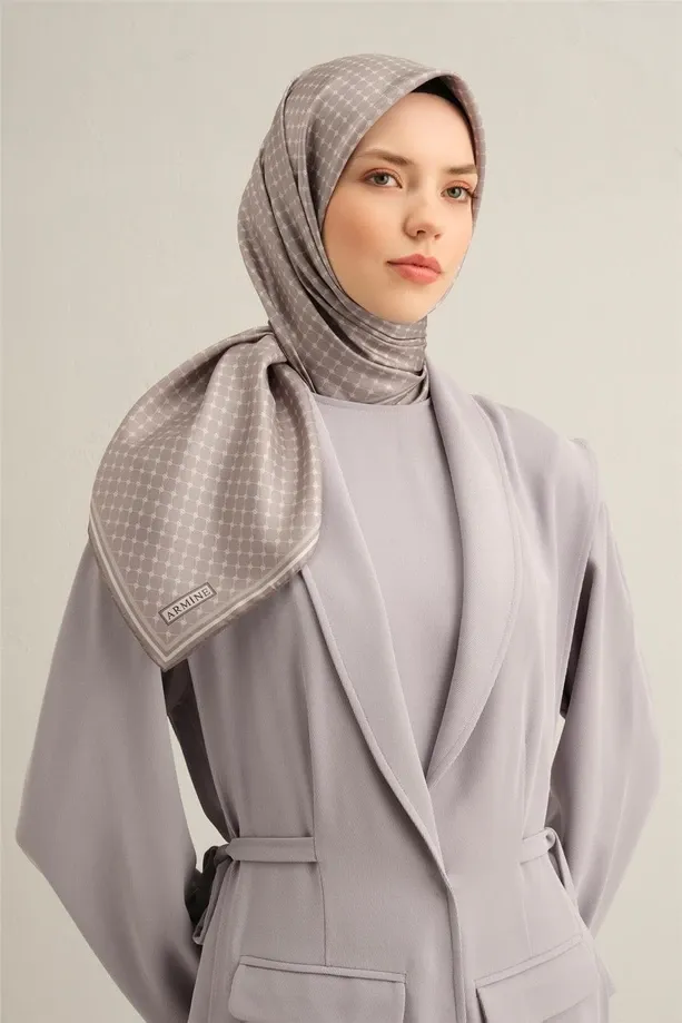 Armine İpek Eşarp 2025 İlkbahar-Yaz - 9345D-01 - Tivil