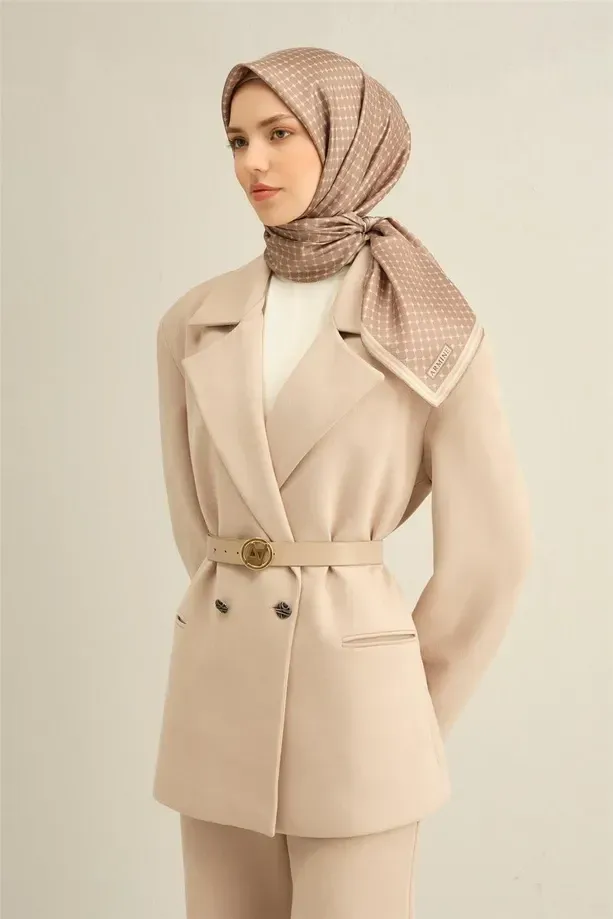 Armine İpek Eşarp 2025 İlkbahar-Yaz - 9345D-12 - Tivil