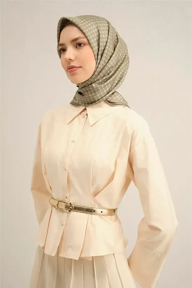 Armine İpek Eşarp 2025 İlkbahar-Yaz - 9345D-33 - Tivil