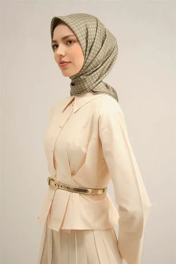Armine İpek Eşarp 2025 İlkbahar-Yaz - 9345D-33 - Tivil