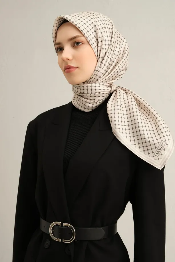 Armine İpek Eşarp 2025 İlkbahar-Yaz - 9345D-87 - Tivil