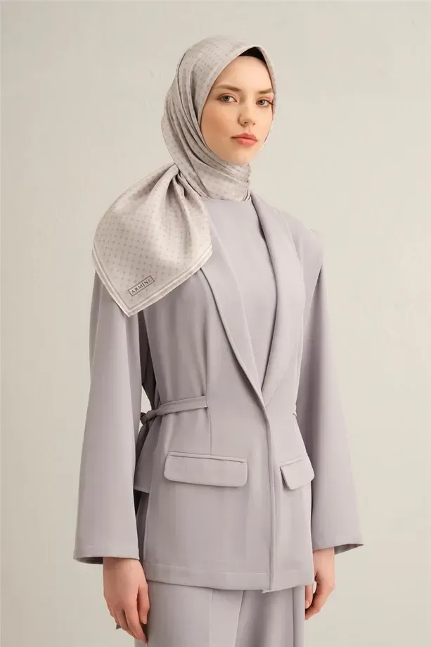 Armine İpek Eşarp 2025 İlkbahar-Yaz - 9345D-55 - Tivil