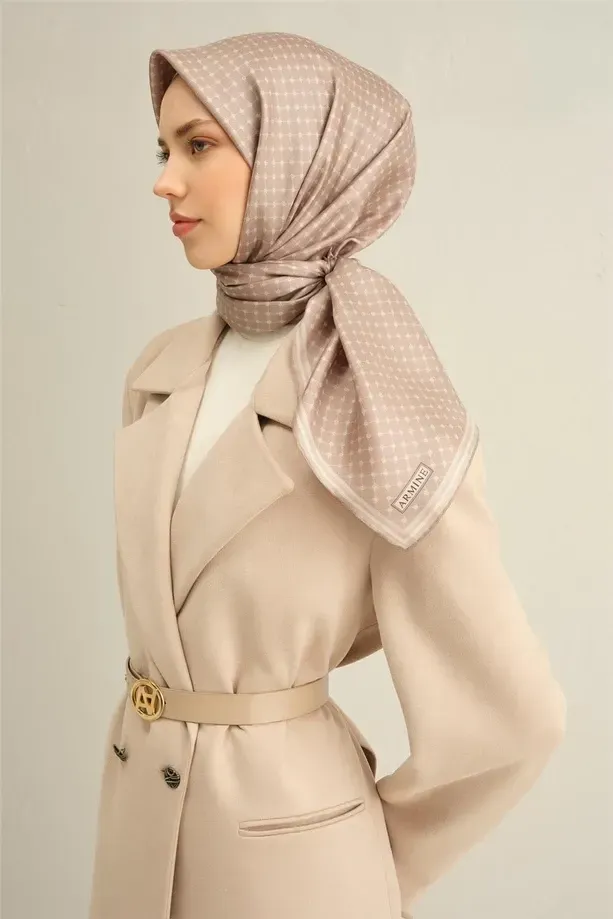 Armine İpek Eşarp 2025 İlkbahar-Yaz - 9345D-14 - Tivil