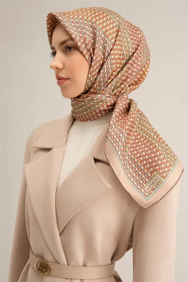 Armine İpek Eşarp 2025 İlkbahar-Yaz - 9319D-83 - Tivil