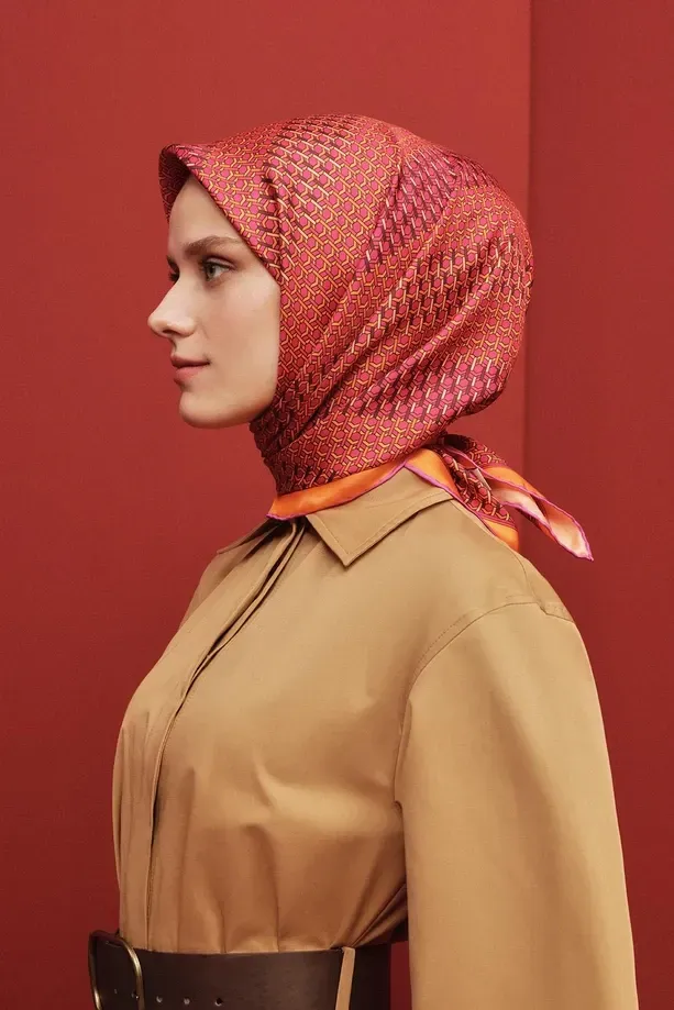 Armine İpek Eşarp 2025 İlkbahar-Yaz - 9319D-54 - Tivil