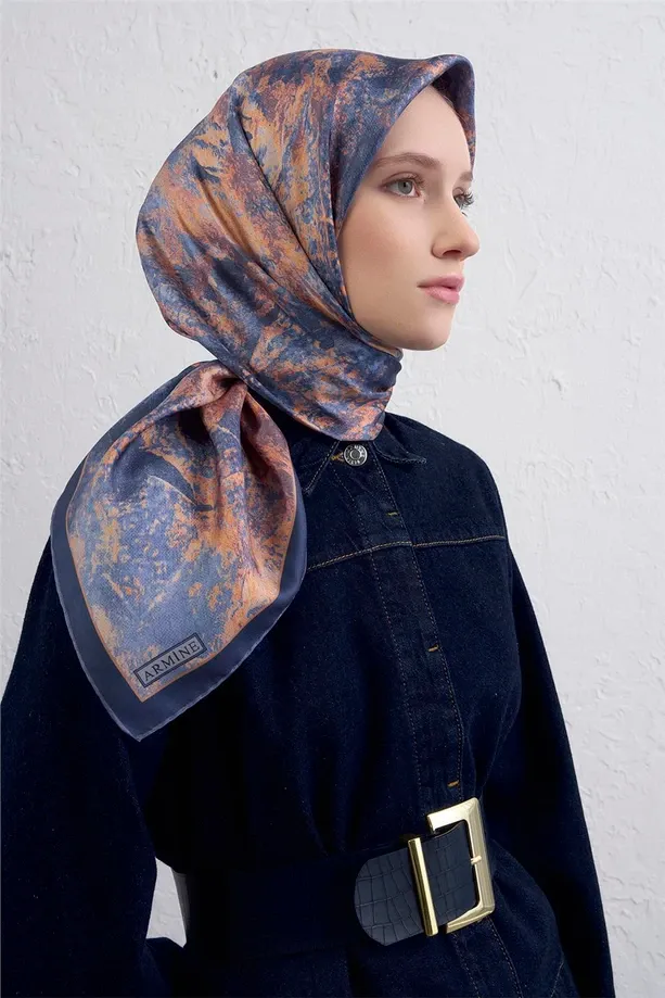 Armine İpek Eşarp 2025/2026 Sonbahar Kış - 9433D-50- Tivil