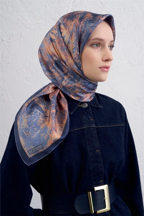 Armine İpek Eşarp 2025/2026 Sonbahar Kış - 9433D-50- Tivil