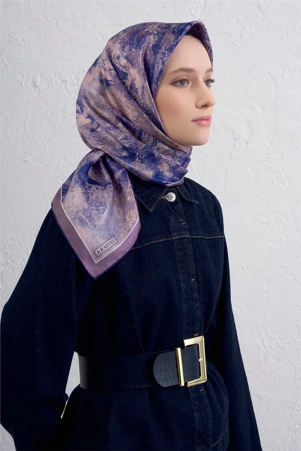 Armine İpek Eşarp 2025/2026 Sonbahar Kış - 9433D-37- Tivil