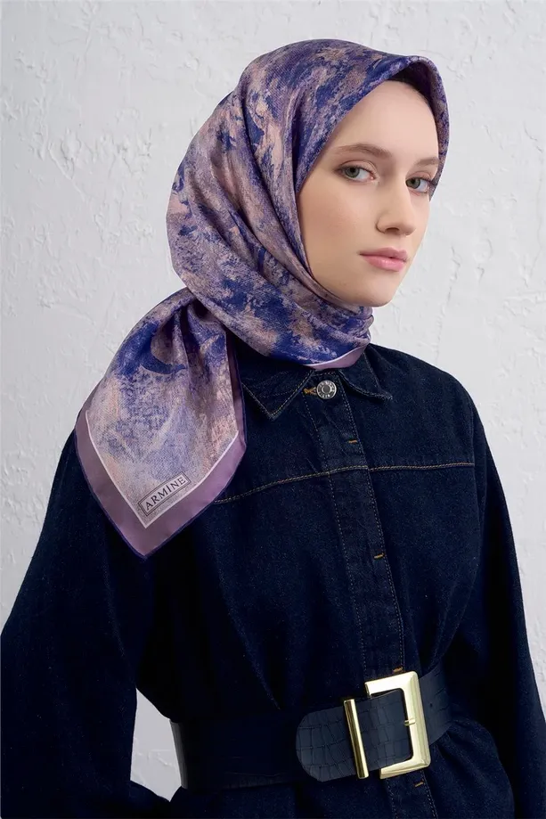 Armine İpek Eşarp 2025/2026 Sonbahar Kış - 9433D-37- Tivil