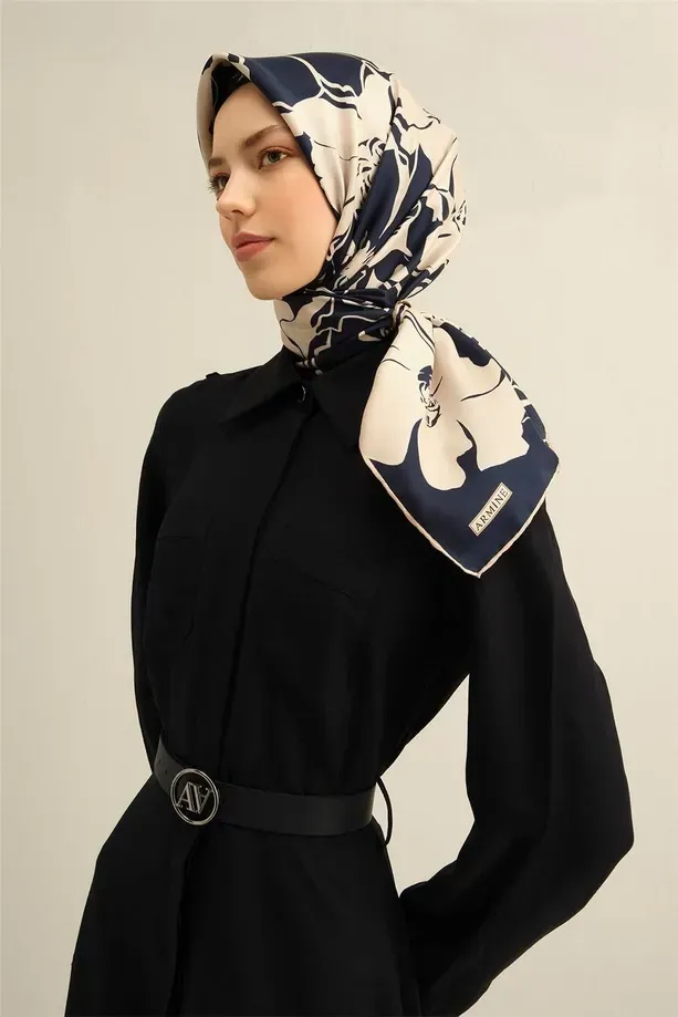 Armine İpek Eşarp 2025 İlkbahar-Yaz - 9344D-40 - Tivil