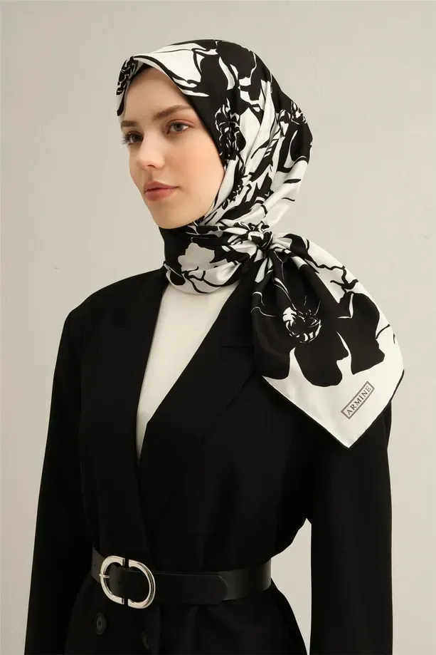 Armine İpek Eşarp 2025 İlkbahar-Yaz - 9344D-44 - Tivil
